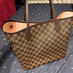 Real authentic LV Louis Vuitton damier ebene Neverfull MM in perfect condition
